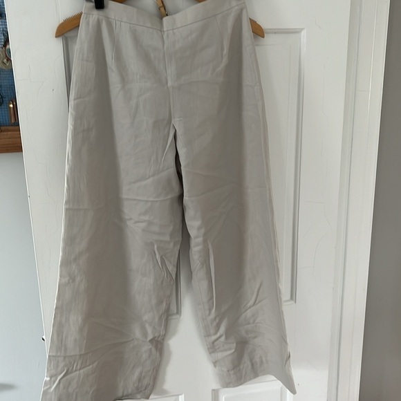 NWT!TSE Linen High Waist Pleated Pants - Picture 7 of 10